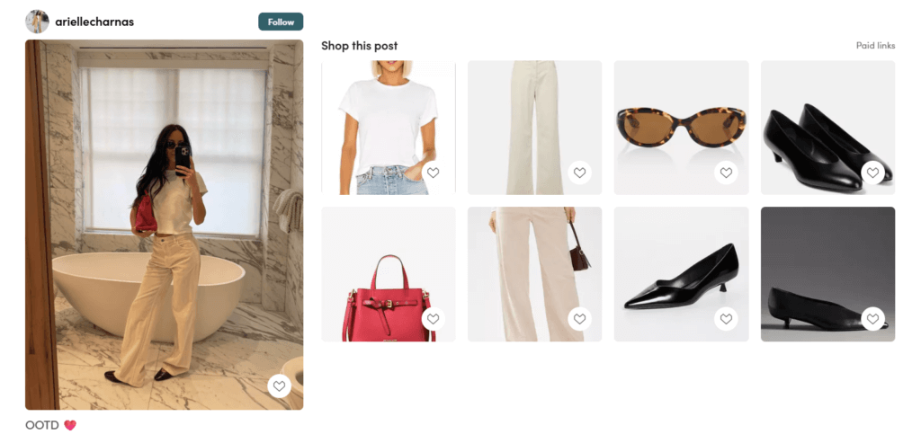 arielle charnas style LTK